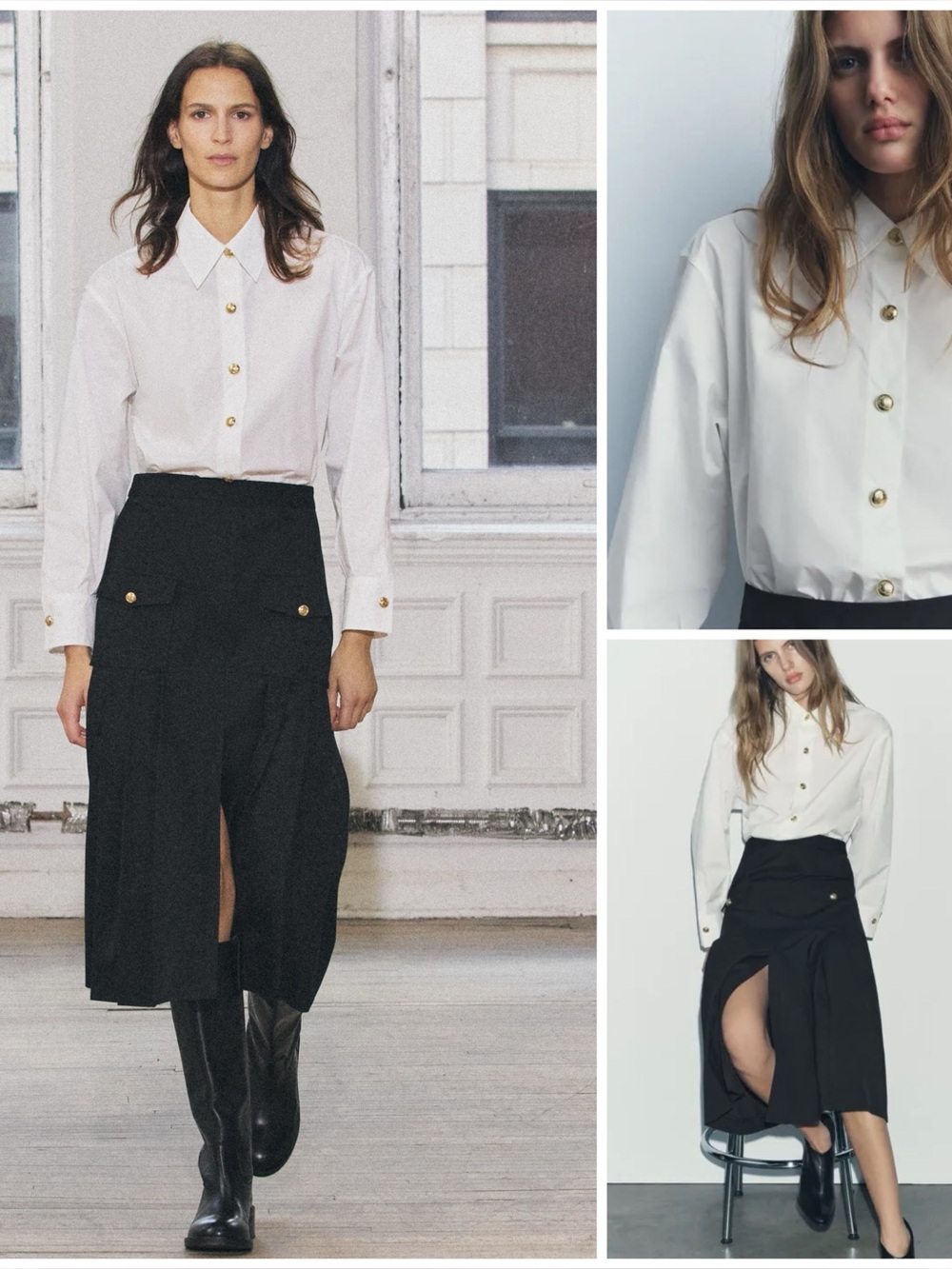ZARA ~ Combined dress ZW Collection